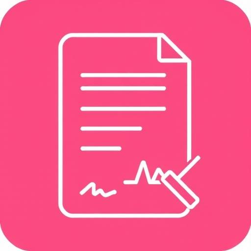 Icona di un contratto o accordo