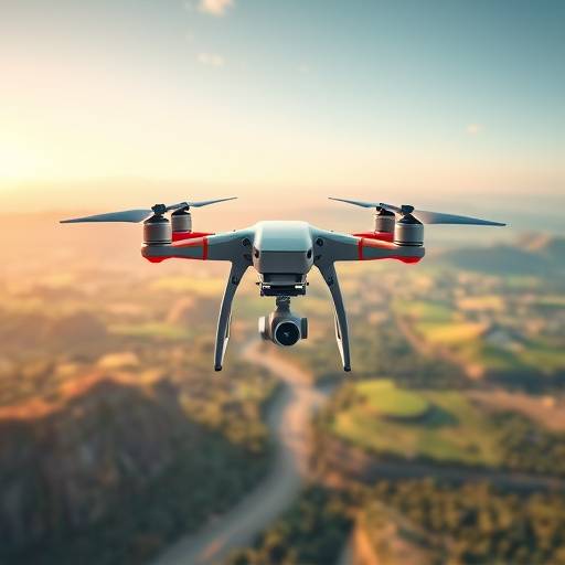 Icona rappresentante la fotografia aerea con droni
