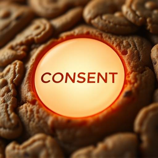 Illustrazione di un pulsante di consenso per i cookie